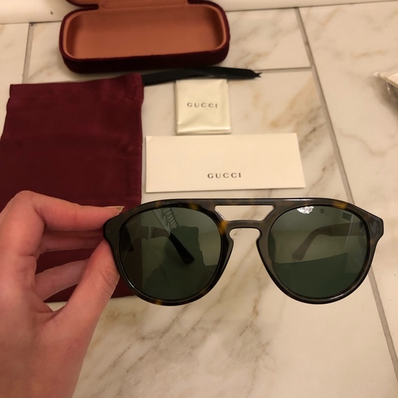 NEW GUCCI AVIATOR SUNGLASSES - Picture 8 of 12